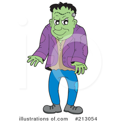 Royalty-Free (RF) Frankenstein Clipart Illustration by visekart - Stock Sample #213054