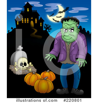 Royalty-Free (RF) Frankenstein Clipart Illustration by visekart - Stock Sample #220801