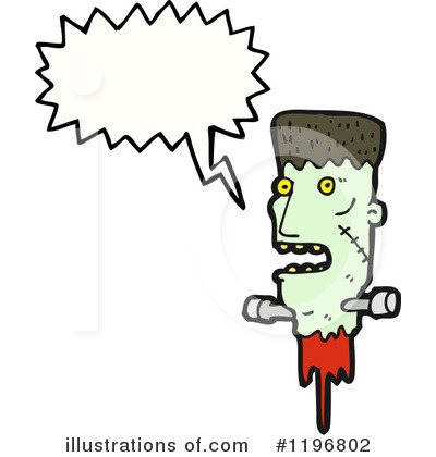 Royalty-Free (RF) Frankenstein Head Clipart Illustration by lineartestpilot - Stock Sample #1196802
