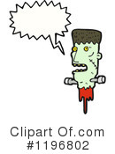 Frankenstein Head Clipart #1196802 by lineartestpilot