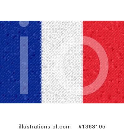 Royalty-Free (RF) French Flag Clipart Illustration by oboy - Stock Sample #1363105