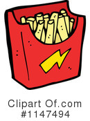 French Fries Clipart #1147494 by lineartestpilot