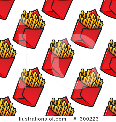 Royalty-Free (RF) French Fries Clipart Illustration by Vector Tradition SM - Stock Sample #1300223