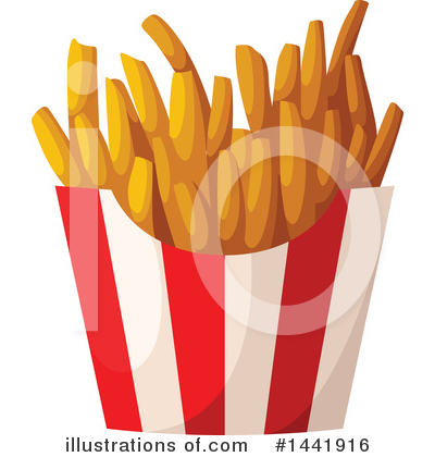 Royalty-Free (RF) French Fries Clipart Illustration by Vector Tradition SM - Stock Sample #1441916