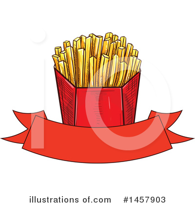 Royalty-Free (RF) French Fries Clipart Illustration by Vector Tradition SM - Stock Sample #1457903