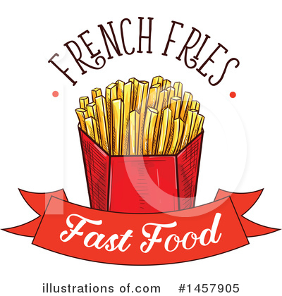 Royalty-Free (RF) French Fries Clipart Illustration by Vector Tradition SM - Stock Sample #1457905