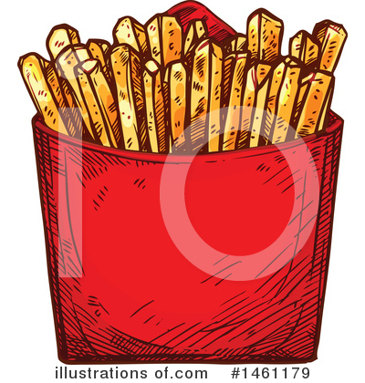 French Fries Clipart #1461179 - Illustration by Vector Tradition SM
