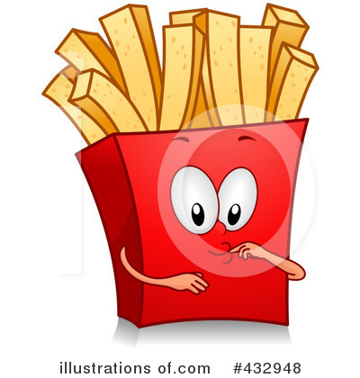 Royalty-Free (RF) French Fries Clipart Illustration by BNP Design Studio - Stock Sample #432948