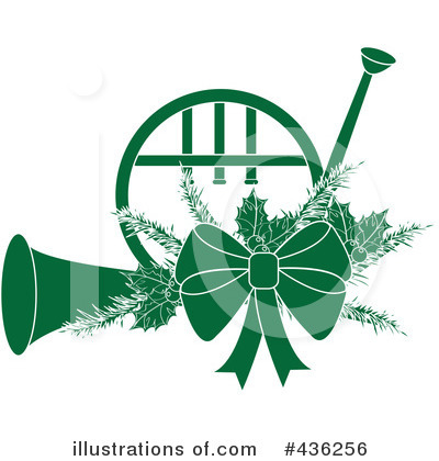 Christmas Horn Clipart #436256 by Pams Clipart