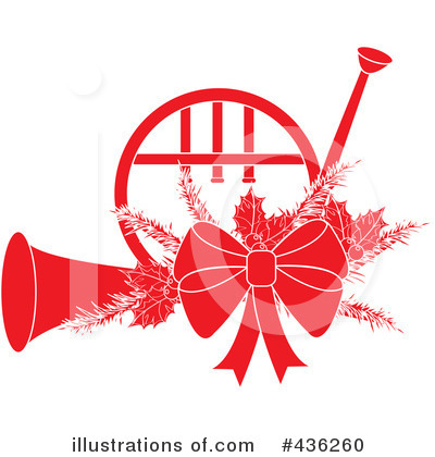Christmas Horn Clipart #436260 by Pams Clipart