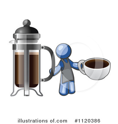 Royalty-Free (RF) French Press Clipart Illustration by Leo Blanchette - Stock Sample #1120386