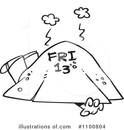 Royalty-Free (RF) Friday The 13th Clipart Illustration by toonaday - Stock Sample #1100804
