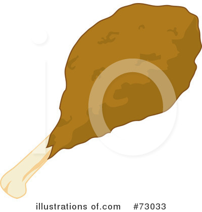 Royalty-Free (RF) Fried Chicken Clipart Illustration by Rosie Piter - Stock Sample #73033