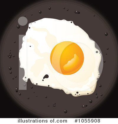 Royalty-Free (RF) Fried Egg Clipart Illustration by michaeltravers - Stock Sample #1055908