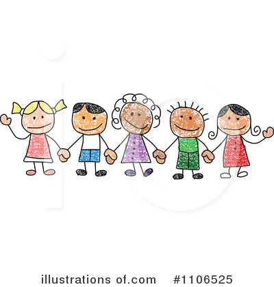 Royalty-Free (RF) Friends Clipart Illustration by C Charley-Franzwa - Stock Sample #1106525
