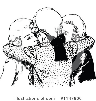 Royalty-Free (RF) Friends Clipart Illustration by Prawny Vintage - Stock Sample #1147906