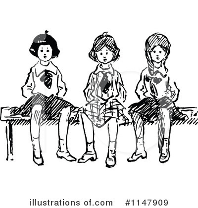 Royalty-Free (RF) Friends Clipart Illustration by Prawny Vintage - Stock Sample #1147909