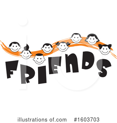 Royalty-Free (RF) Friends Clipart Illustration by Johnny Sajem - Stock Sample #1603703