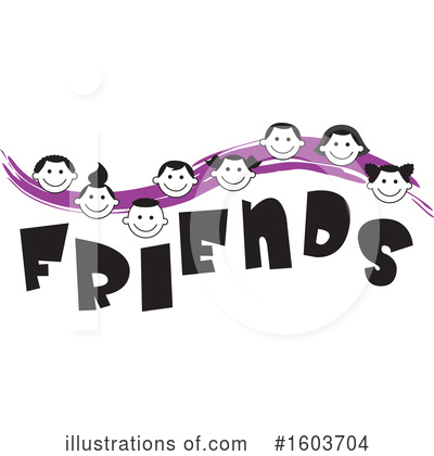 Royalty-Free (RF) Friends Clipart Illustration by Johnny Sajem - Stock Sample #1603704