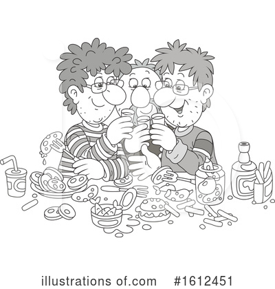 Royalty-Free (RF) Friends Clipart Illustration by Alex Bannykh - Stock Sample #1612451