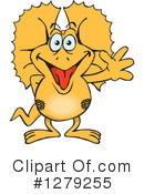 Frill Lizard Clipart #1279255 by Dennis Holmes Designs