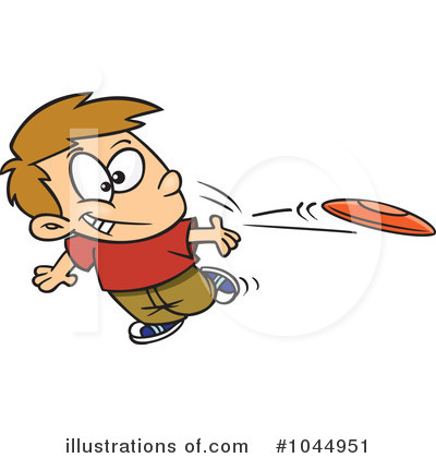 Royalty-Free (RF) Frisbee Clipart Illustration by toonaday - Stock Sample #1044951