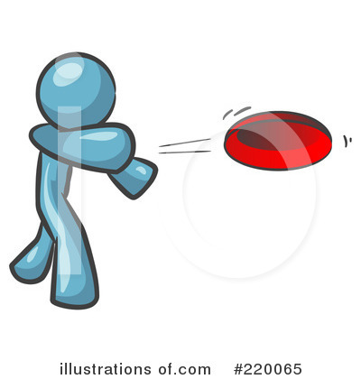 Royalty-Free (RF) Frisbee Clipart Illustration by Leo Blanchette - Stock Sample #220065