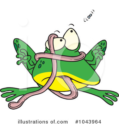 Royalty-Free (RF) Frog Clipart Illustration by toonaday - Stock Sample #1043964