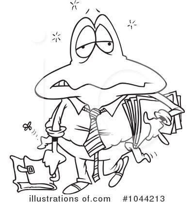 Royalty-Free (RF) Frog Clipart Illustration by toonaday - Stock Sample #1044213