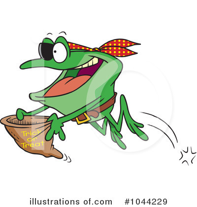 Royalty-Free (RF) Frog Clipart Illustration by toonaday - Stock Sample #1044229