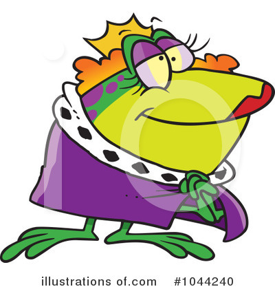Royalty-Free (RF) Frog Clipart Illustration by toonaday - Stock Sample #1044240