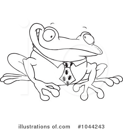 Royalty-Free (RF) Frog Clipart Illustration by toonaday - Stock Sample #1044243