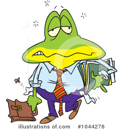 Royalty-Free (RF) Frog Clipart Illustration by toonaday - Stock Sample #1044276