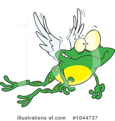 Royalty-Free (RF) Frog Clipart Illustration by toonaday - Stock Sample #1044737