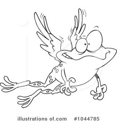 Royalty-Free (RF) Frog Clipart Illustration by toonaday - Stock Sample #1044785
