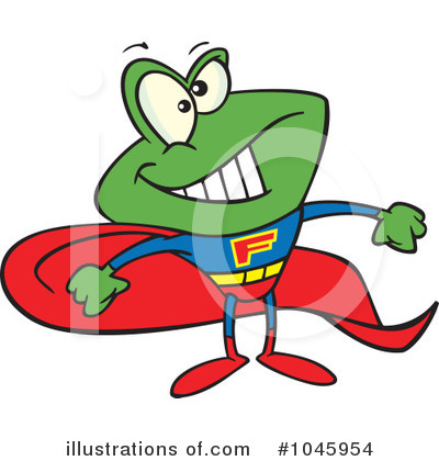 Royalty-Free (RF) Frog Clipart Illustration by toonaday - Stock Sample #1045954