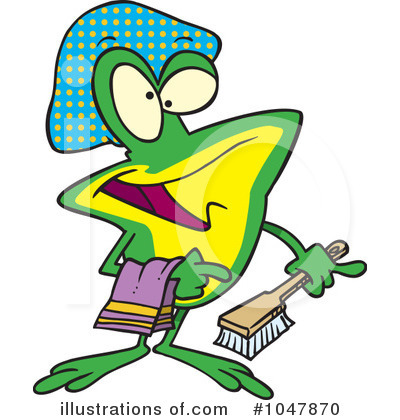 Royalty-Free (RF) Frog Clipart Illustration by toonaday - Stock Sample #1047870