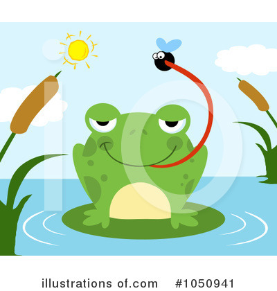 Royalty-Free (RF) Frog Clipart Illustration by Hit Toon - Stock Sample #1050941