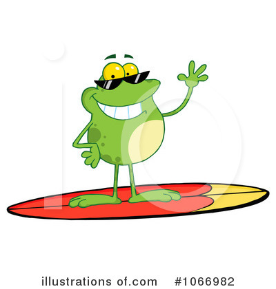 Royalty-Free (RF) Frog Clipart Illustration by Hit Toon - Stock Sample #1066982