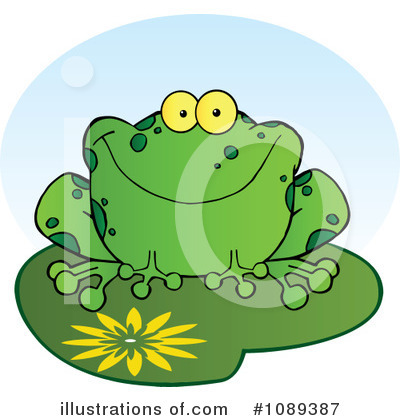 Royalty-Free (RF) Frog Clipart Illustration by Hit Toon - Stock Sample #1089387