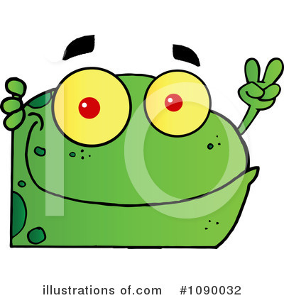 Royalty-Free (RF) Frog Clipart Illustration by Hit Toon - Stock Sample #1090032