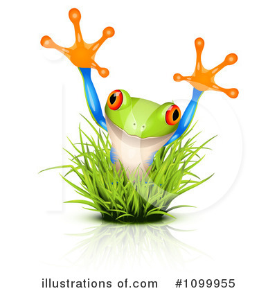 Royalty-Free (RF) Frog Clipart Illustration by Oligo - Stock Sample #1099955
