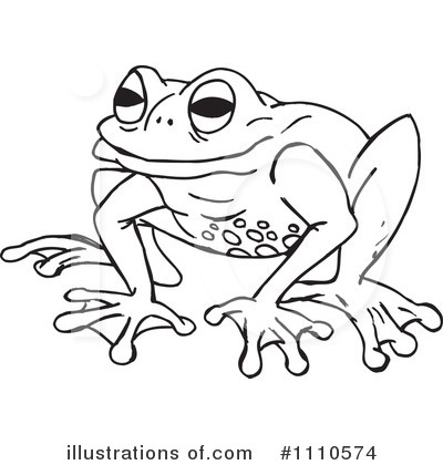 Royalty-Free (RF) Frog Clipart Illustration by Dennis Holmes Designs - Stock Sample #1110574