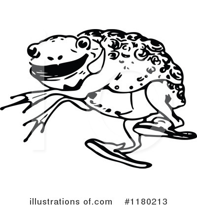 Royalty-Free (RF) Frog Clipart Illustration by Prawny Vintage - Stock Sample #1180213
