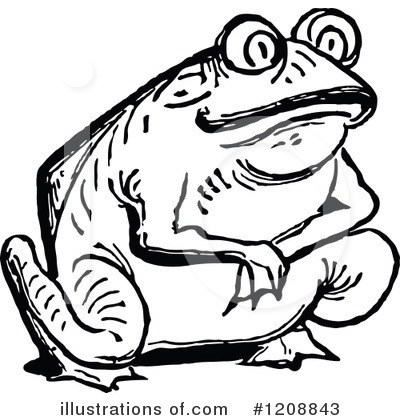 Royalty-Free (RF) Frog Clipart Illustration by Prawny Vintage - Stock Sample #1208843