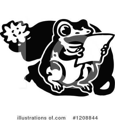 Royalty-Free (RF) Frog Clipart Illustration by Prawny Vintage - Stock Sample #1208844