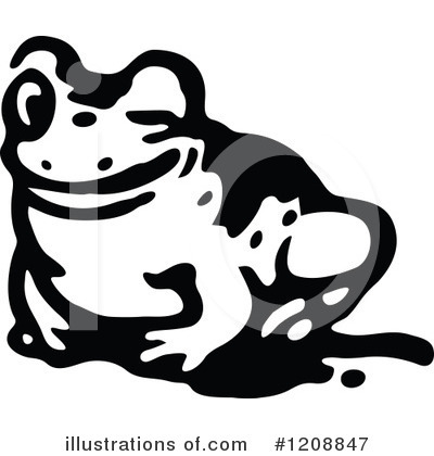 Royalty-Free (RF) Frog Clipart Illustration by Prawny Vintage - Stock Sample #1208847