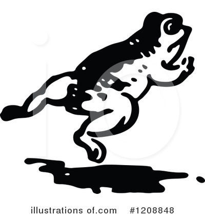 Royalty-Free (RF) Frog Clipart Illustration by Prawny Vintage - Stock Sample #1208848