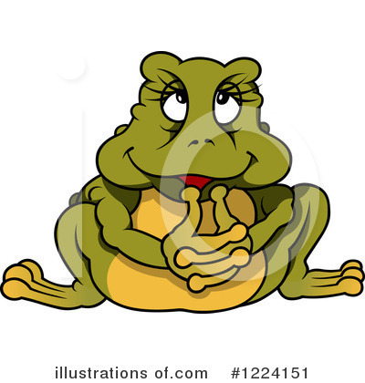 Royalty-Free (RF) Frog Clipart Illustration by dero - Stock Sample #1224151