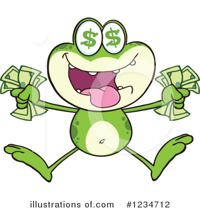 Royalty-Free (RF) Frog Clipart Illustration by Hit Toon - Stock Sample #1234712